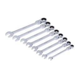 8 PCE Flexible Metric Ratchet Spanner Set (8-19mm)