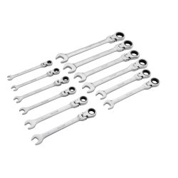  12 PCE Flexible Metric Ratchet Spanner Set (8-19mm) (With Case)