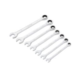 7 PCE Combination Ratchet Spanner Set (8-19mm)