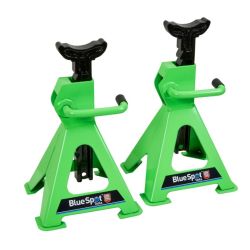 AXLE STANDS 2T (2000KG) Pair Ratchet Jack Stands HI VIZ