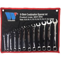 Spanners & Wrenches - 12-Piece Combination Spanner Set 8-19 mm
