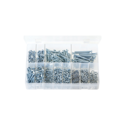 Machine Screws with Nuts & Washers, Pan Head, Slotted - Metric