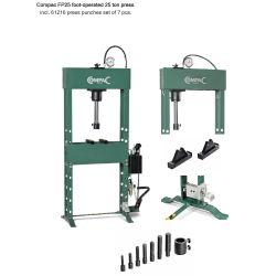 25 Ton Foot Operated  HYDRAULIC Press and Punch Set