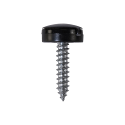Security Number Plate Fasteners - Self-Tappers with Hinged Caps