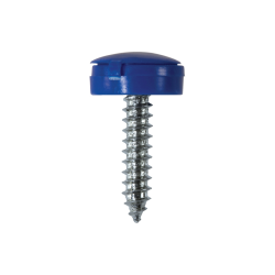 Security Number Plate Fasteners - Self-Tappers with Hinged Caps