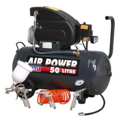 Air Regulators & Compressors - Compressor 50ltr Direct Drive 2hp with t