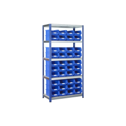BARTON Standard Shelving System c/w Storage Bins