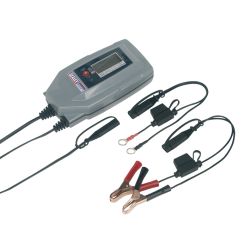 6/12V Compact Auto Digital Battery Charger - 9-Cycle
