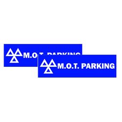 MOT Parking Signs