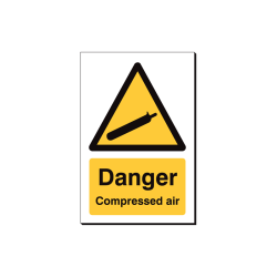 Danger Compressed Air - 240 x 360 mm