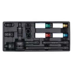 Impact Sockets - Tool Tray with Impact Socket & Adaptor c