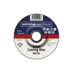Workshop Warehouse 3 mm Cutting Disc - Depressed Centre
