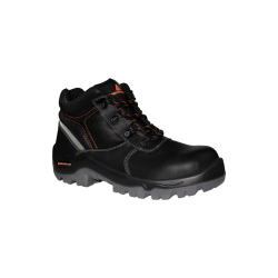 DELTAPLUS Lightweight Composite Water Resistant Leather Hiker Safety Boots - Black