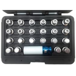 Wheel & Tyre Removal Tools - Wheel Nut Lock Set - VAG 23pc