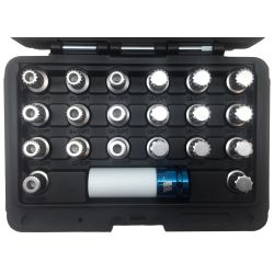 Wheel & Tyre Removal Tools - Wheel Nut Lock Set - BMW 21pc
