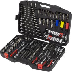 Socket Tool Set; 1/4'', 3/8'', 1/2'' (218PIECES)
