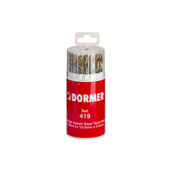DORMER 'A002' HSS Jobber Twist Drill Set - Metric Set No. '419'