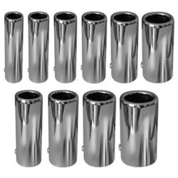 Chrome Rolled Edge Exhaust Tail Trims