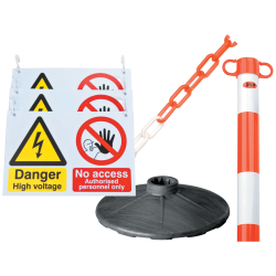 EV Posts & Chains Kit/EV Sign Bundle