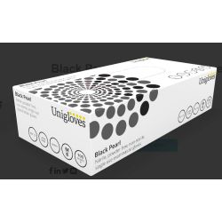 Black Pearl – black nitrile gloves medium