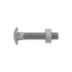 Coach Bolts with Steel Nuts, Cup Square Head - Metric, Fully Threaded