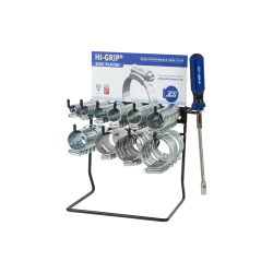 JCS 'Hi-Grip' Hose Clips Dispenser with 100 Clips