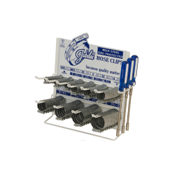 JUBILEE Hose Clips Dispenser with 100 Clips and 3 x Hose Clip Drivers