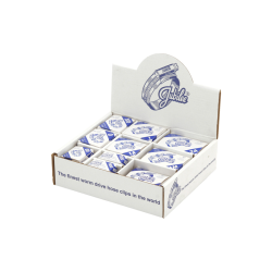 JUBILEE Hose Clips In Branded Boxes In A Handypack Dispenser