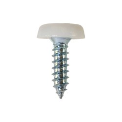 Number Plate Fasteners - Self-Tappers with Plastic Head - Short