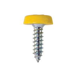 Number Plate Fasteners - Self-Tappers with Plastic Head - Short