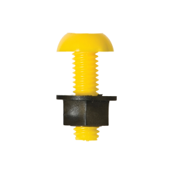 Number Plate Fasteners - Plastic Number Plate Bolts & Nuts - Short