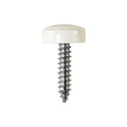 Number Plate Fasteners - Self-Tappers with Hinged Caps