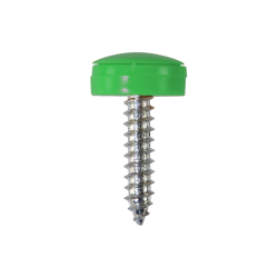 Security Number Plate Fasteners - Self-Tappers with Hinged Caps