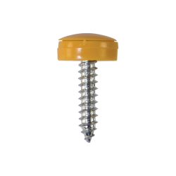 Number Plate Fasteners - Self-Tappers with Hinged Caps