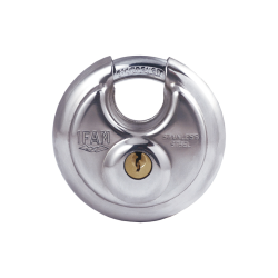 IFAM Circular Discus Padlock - Stainless Steel