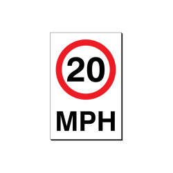 20 MPH - 240 x 360 mm