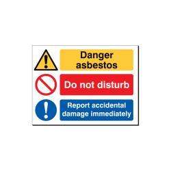 Danger Asbestos - 480 x 350 mm