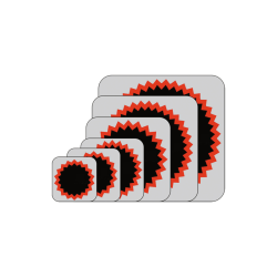 REMA TIP TOP Tube Patches - Red Edge, Round